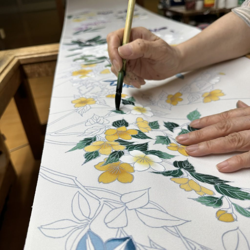 普段の仕事場から【手描友禅】