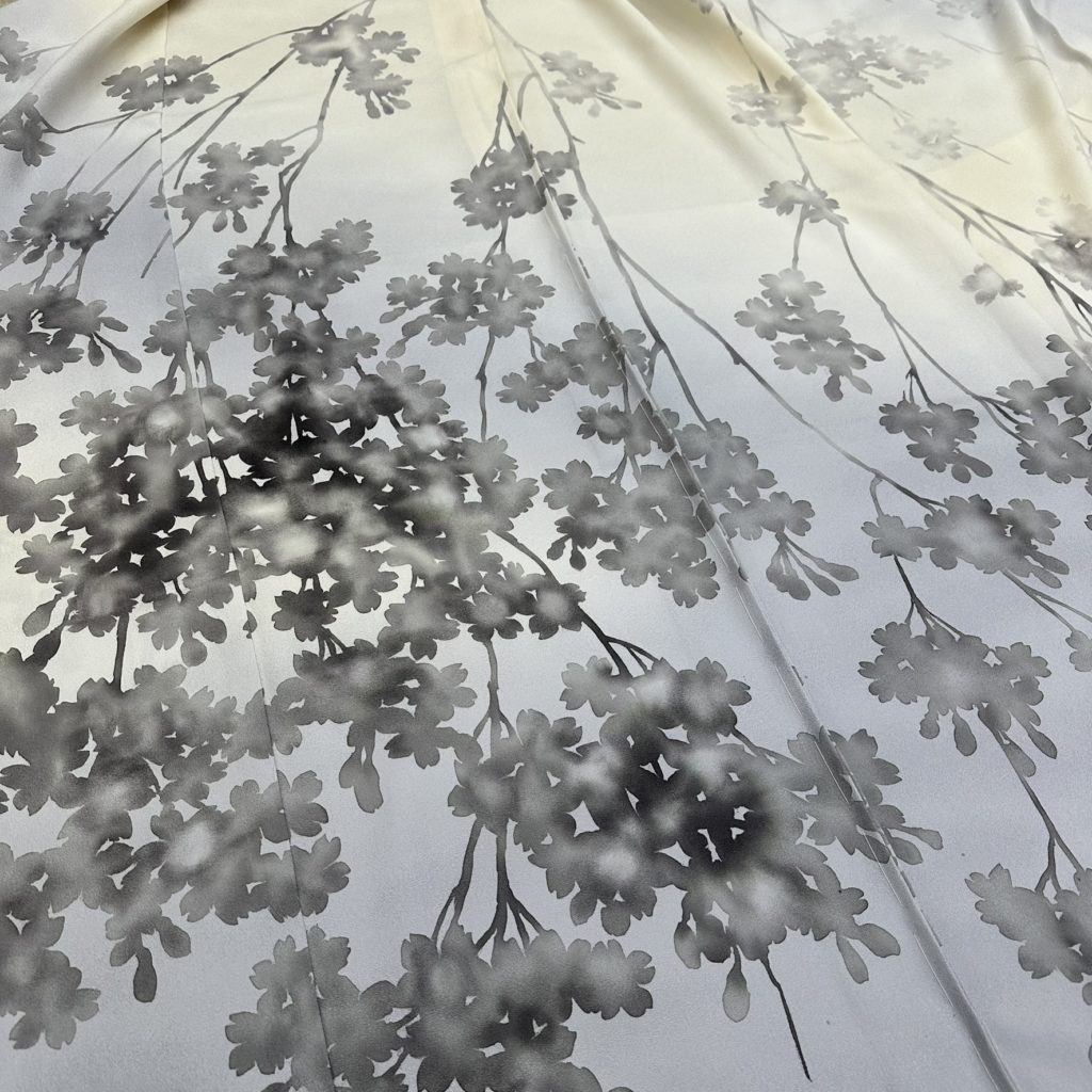 普段の仕事場から【訪問着  春の訪れ】