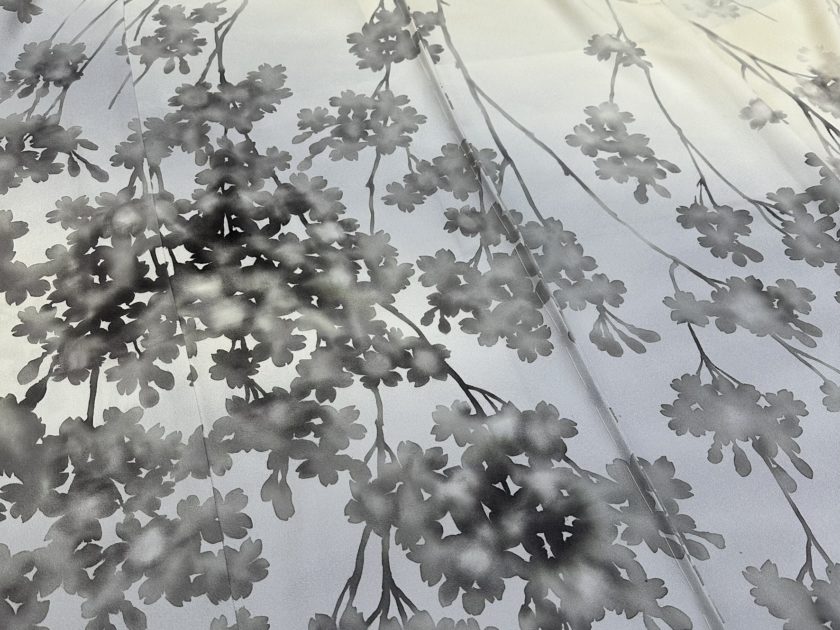 普段の仕事場から【訪問着  春の訪れ】